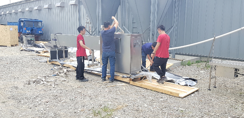 分級機拆箱與吊繩固定